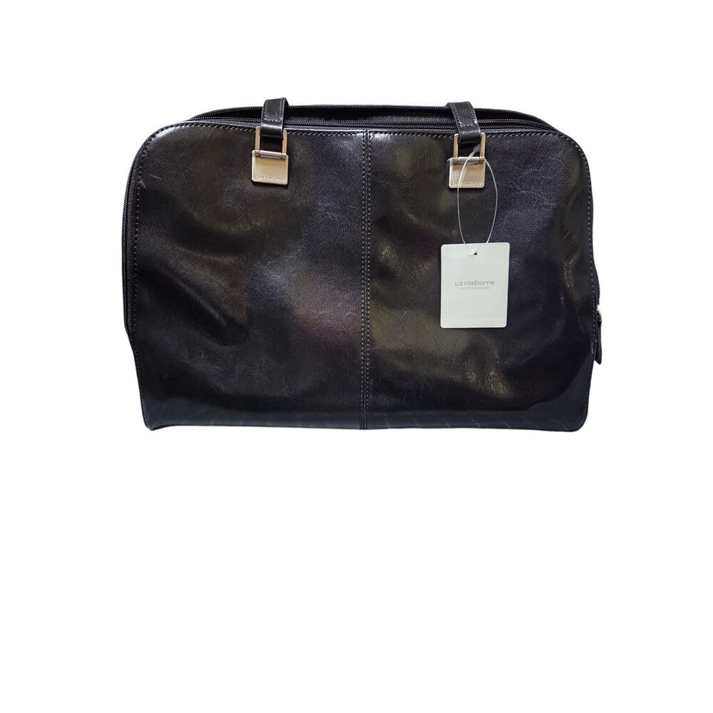 Liz Claiborne Black Patent Large Bag